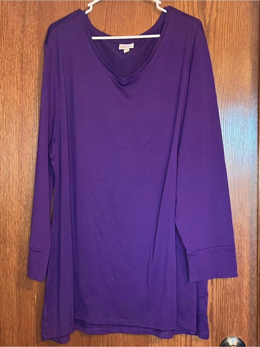 LuLaRoe Purple V-Neck Long Sleeve Tunic